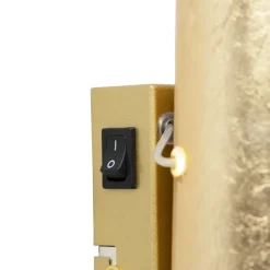 Paul Neuhaus Retro Wandlampe Blattgold inkl. Schalter - Belle