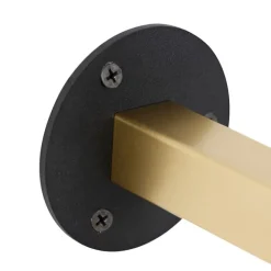 QAZQA Retro Wandleuchte Gold / Messing mit Schirm - Demi