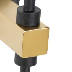 QAZQA Retro Wandleuchte Gold / Messing mit Schirm - Demi