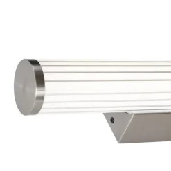 QAZQA Retro Wandleuchte Gunmetal 40cm inkl. LED IP44 - Coco