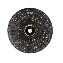 Kinder QAZQA Retro-Deckenleuchte schwarz Seil 50cm - Lina