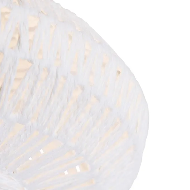 Kinder QAZQA Retro-Deckenleuchte weiß Seil rund - Lina