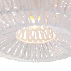 Kinder QAZQA Retro-Deckenleuchte weiß Seil rund - Lina