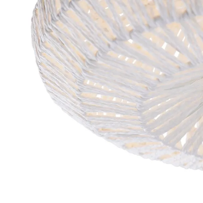 Kinder QAZQA Retro-Deckenleuchte weiß Seil rund - Lina