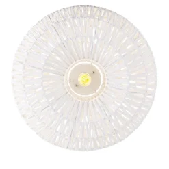 Kinder QAZQA Retro-Deckenleuchte weiß Seil rund - Lina