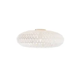 Kinder QAZQA Retro-Deckenleuchte weiß Seil rund - Lina