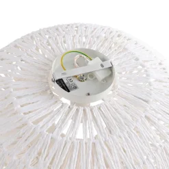 Kinder QAZQA Retro-Deckenleuchte weiß Seil rund - Lina