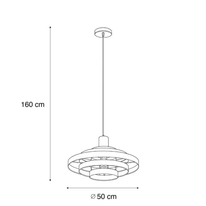 Steinhauer Retro-Hängelampe Grün Rund - Halo Cirque