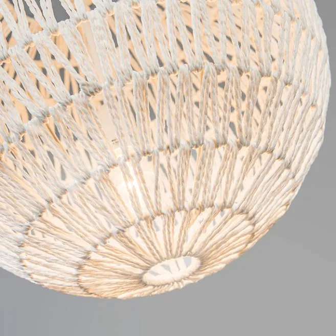 Kinder QAZQA Retro-Hängelampe weiß 40 cm - Lina Ball 40