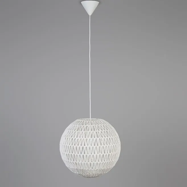 Kinder QAZQA Retro-Hängelampe weiß 40 cm - Lina Ball 40