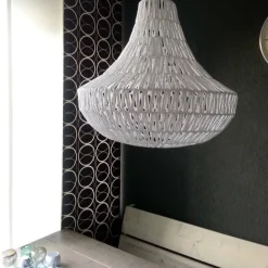 Kinder QAZQA Retro-Hängelampe weiß 50 cm - Lina Cono 50