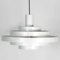 Steinhauer Retro-Hängelampe Weiß Rund - Halo Cirque