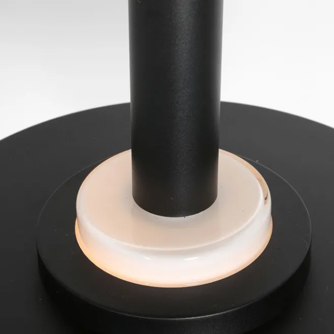 Anne Light & Home Retro-Pendelleuchte Schwarz und Gold mit Glas-Innenleben - Flinter