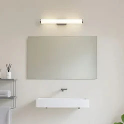 QAZQA Retro-Wandleuchte Gunmetal 60,4 cm inkl. LED IP44 - Coco