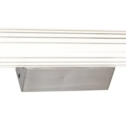 QAZQA Retro-Wandleuchte Gunmetal 60,4 cm inkl. LED IP44 - Coco