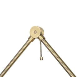 QAZQA Retro-Wandleuchte schwarz mit Bronze - Milou