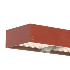 QAZQA Rote Außenwandleuchte mit Abblendlicht und Sonnensensor - Kayo