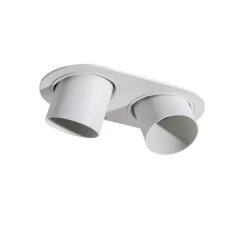 QAZQA Runder Einbau-Strahler weiß GU10 50mm 2-flammig - Installa