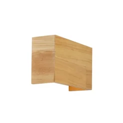 QAZQA Rustikale Wandleuchte Eichenholz 2-flammig - Otan