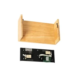 QAZQA Rustikale Wandleuchte Eichenholz 2-flammig - Otan