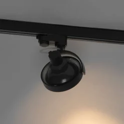 QAZQA Schienenspot Schwarz für 3-Phasen Schiene GU10 111mm - 3-Phasen Master Honey