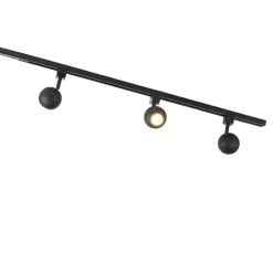 QAZQA Schienensystem Gissi 3 schwarz