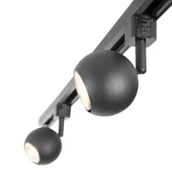 QAZQA Schienensystem Gissi 3 schwarz