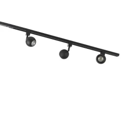 QAZQA Schienensystem Gissi 3 schwarz