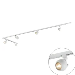 QAZQA Schienensystem Gissi 5 weiß