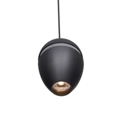 QAZQA Schienensystem mit 10 Leuchten Schwarz 1-phasig - Magnetic Eggy Puk