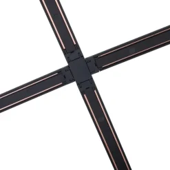 QAZQA Schienensystem mit 10 Leuchten Schwarz 1-phasig - Magnetic Eggy Puk