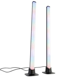 Trio Leuchten Schwarze Tischleuchte inkl. LED mit Fernbedienung und RGB - Arnold