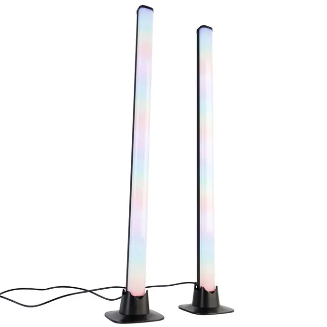 Trio Leuchten Schwarze Tischleuchte inkl. LED mit Fernbedienung und RGB - Arnold