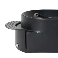 QAZQA Set mit 6 abgerundeten Einbaustrahlern schwarz GU10 50mm 2-Licht - Hubs