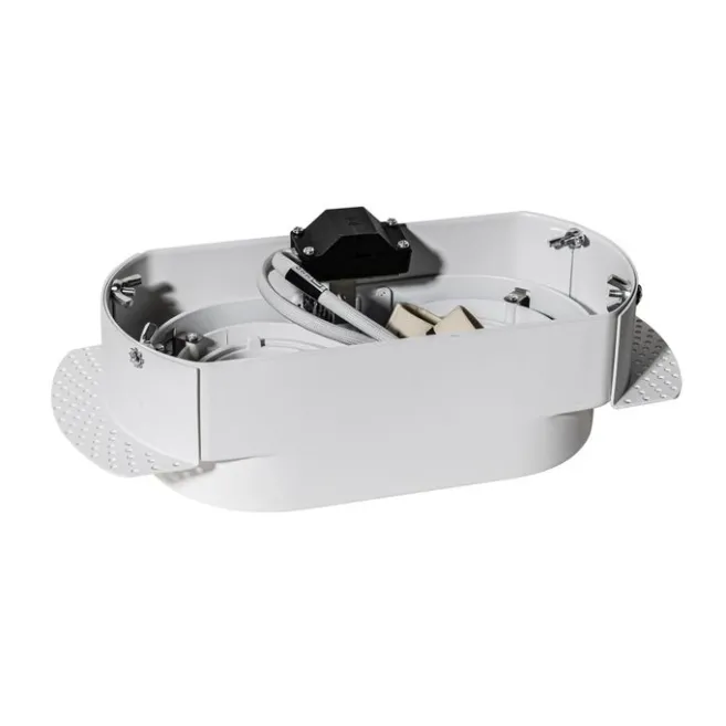 QAZQA Set mit 6 abgerundeten Einbaustrahlern Weiß GU10 50mm 2-Licht - Hubs