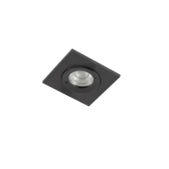 QAZQA Set mit 3 Bad-Downlights schwarz IP44 - Xena Square
