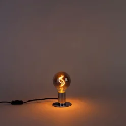 LUEDD Set mit 5 dimmbaren E27 LED Spiral Filament Glühbirnen G95 Rauch 3W 95lm 1800K