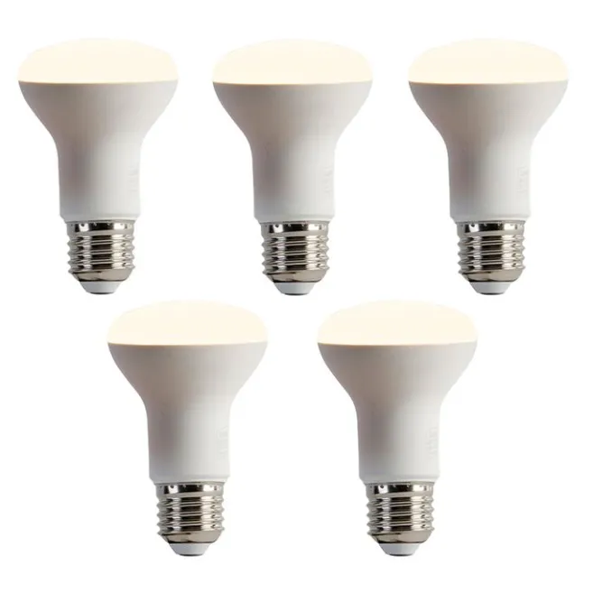 LUEDD Set mit 5 dimmbaren E27 LED-Glühbirnen R63 6,2W 520lm 2700K
