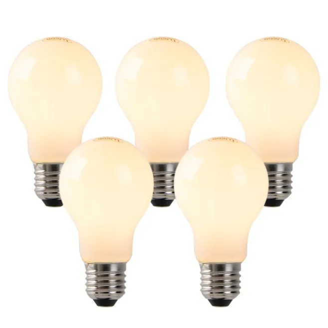 LUEDD Set mit 5 dimmbaren E27 LED-Lampen Opalglas 4W 320 lm 2200K