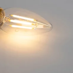 LUEDD Set mit 5 dimmbaren E14-LED-Kerzenlampen B35 klar 3W 250 lm 2700K