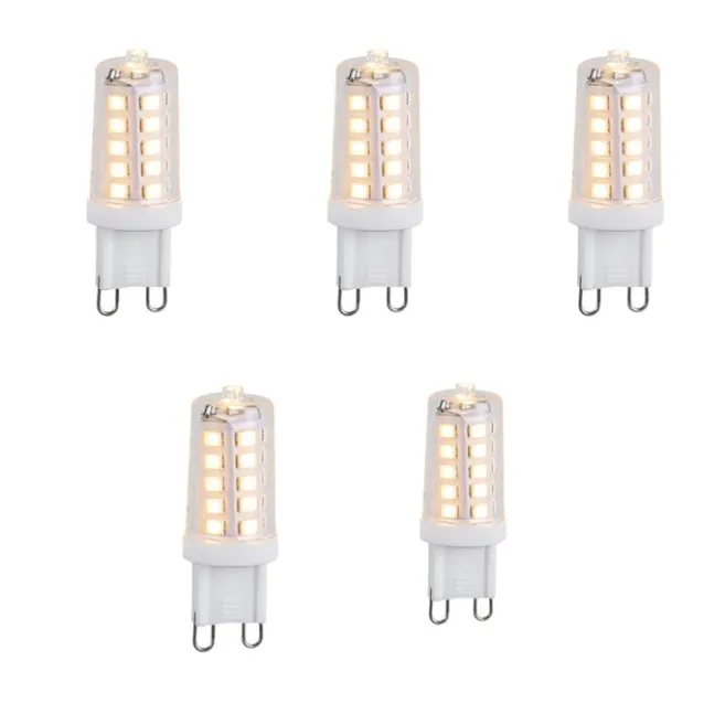 LUEDD Set mit 5 dimmbaren G9 LED-Leuchtmitteln 3,2 W 250 lm 2200 K