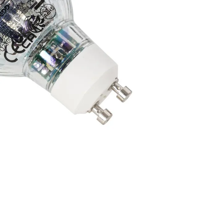 LUEDD Set mit 5 dimmbaren GU10 LED-Lampen 4W 310lm 3000K