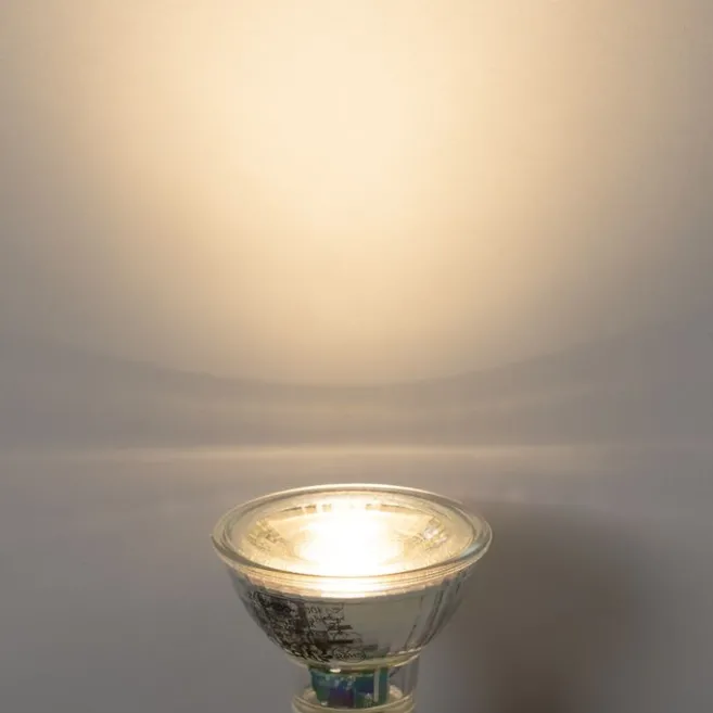 LUEDD Set mit 5 dimmbaren GU10 LED-Lampen 4W 310lm 3000K