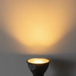 LUEDD Set mit 5 dimmbaren GU10 LED-Glühbirnen Schwarz 7W 430 lm 2700K