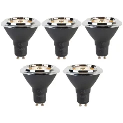 LUEDD Set mit 5 dimmbaren GU10 LED-Leuchtmitteln AR70 6W 450lm 2700K