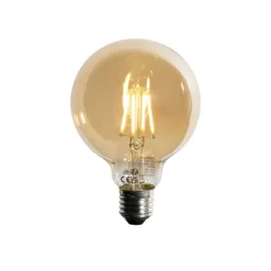 LUEDD Set mit 5 E27 dimmbare LED-Glühbirne G95 5W 450lm 2700K