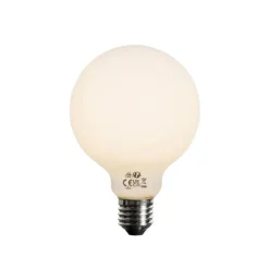 LUEDD Set mit 5 E27 dimmbare LED-Glühbirne Opal G95 5W 450lm 2700K