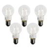 LUEDD Set mit 5 E27 LED-Glühbirne A60 Lux-Sensor 2,5W 250lm 2200K