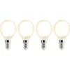 LUEDD Set mit 4 E14 LED-Lampen P45 matt 3,5W 360 lm 2700K
