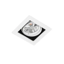 QAZQA Set mit 6 Einbaupunkt weiß einstellbar - Artemis 70